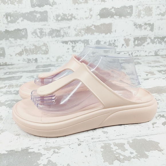 Stuart Weitzman Shoes - New Stuart Weitzman Stuflex Rosewater T-Strap Slides X276